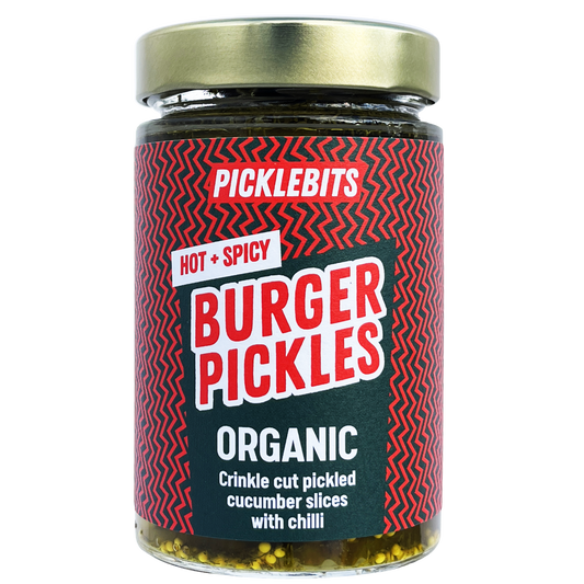 Organic Burger Pickles - Hot & Spicy